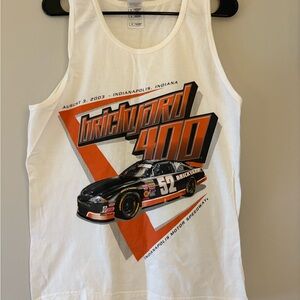 Brickyard 400 White Tank Top